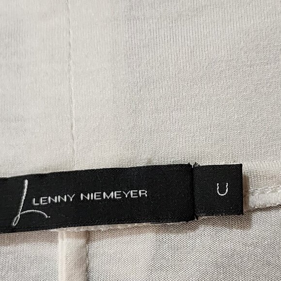 Lenny Niemeyer White Tropical Leaf Print Drape Open Beach Cover Cardigan - Picture 5 of 5